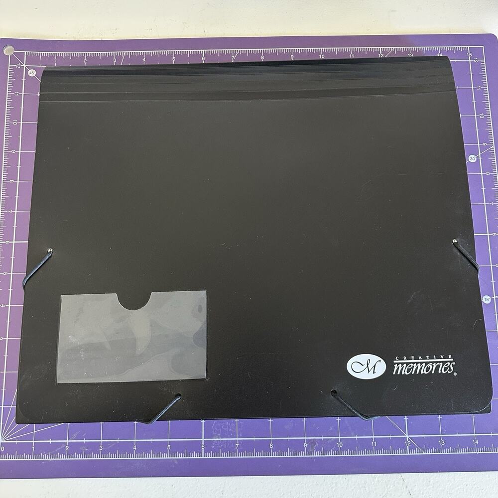 Creative Memories Accordion Black File Mate Folders Organization Scrapbooking